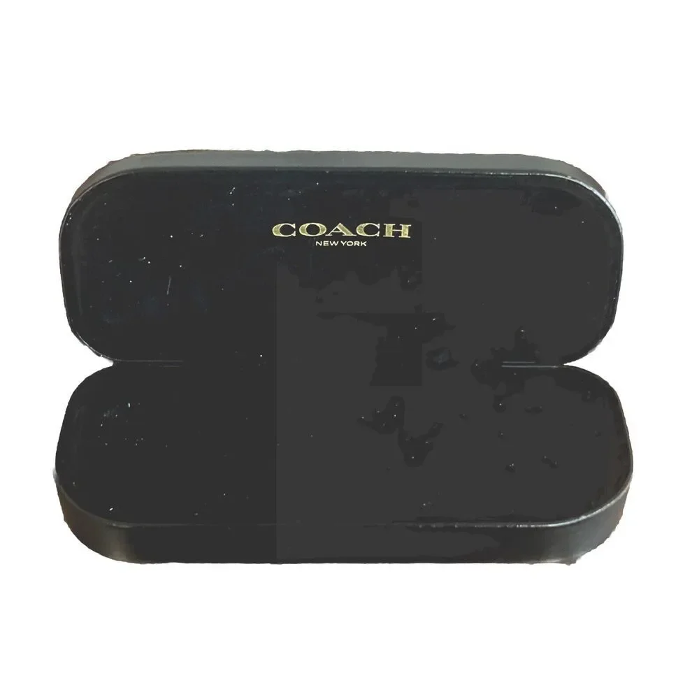Coach New York Logo Black Eyeglasses Sunglasses Clamshell‎ Hard Case